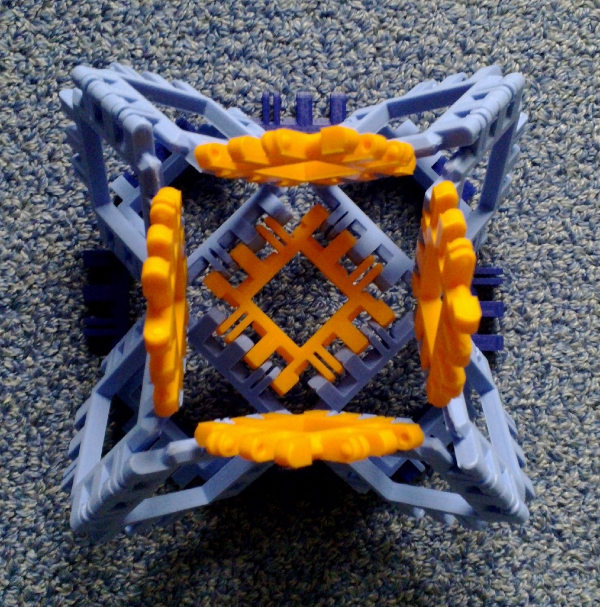 Toroidal truncated cube assembly step 4