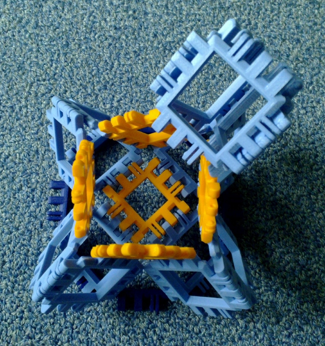 Toroidal truncated cube assembly step 5